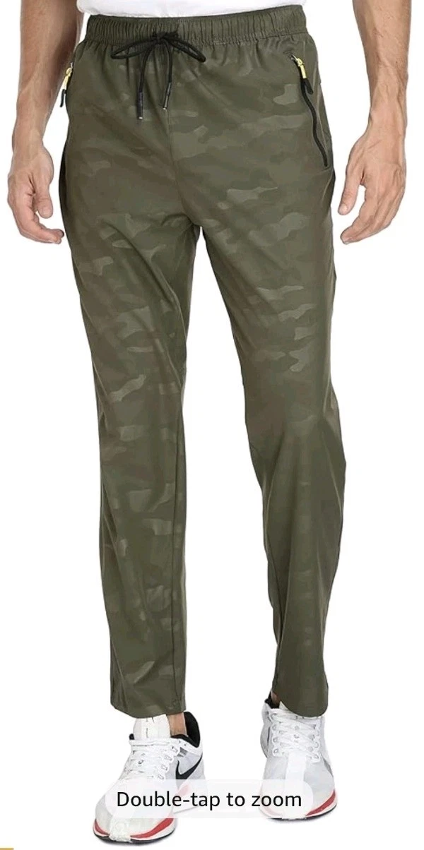 Airike Men's Size Med Army Green Lightweight Hiking Jogging Exercise Pants