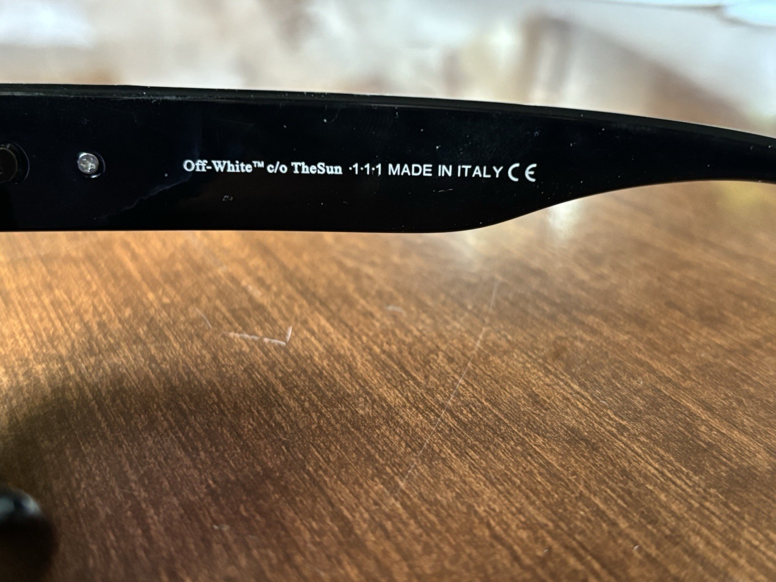 Off White c/o The Sun Rectangular Sunglasses Blac… - image 6