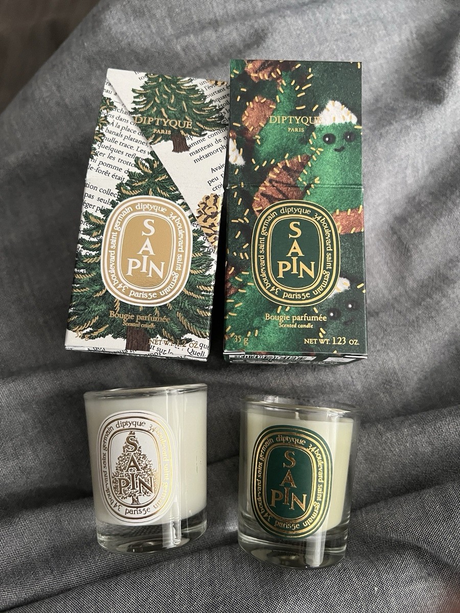 diptyque キャンドル FLOCON SAPIN 2個セット Diptyque Holiday XMAS 2024 / 2025 Sapin 35g Mini Candle Set NEW