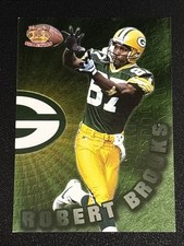 Football 1996 Pacific Dynagon Dynamic Duos Robert Brooks Packers WR #DD-15
