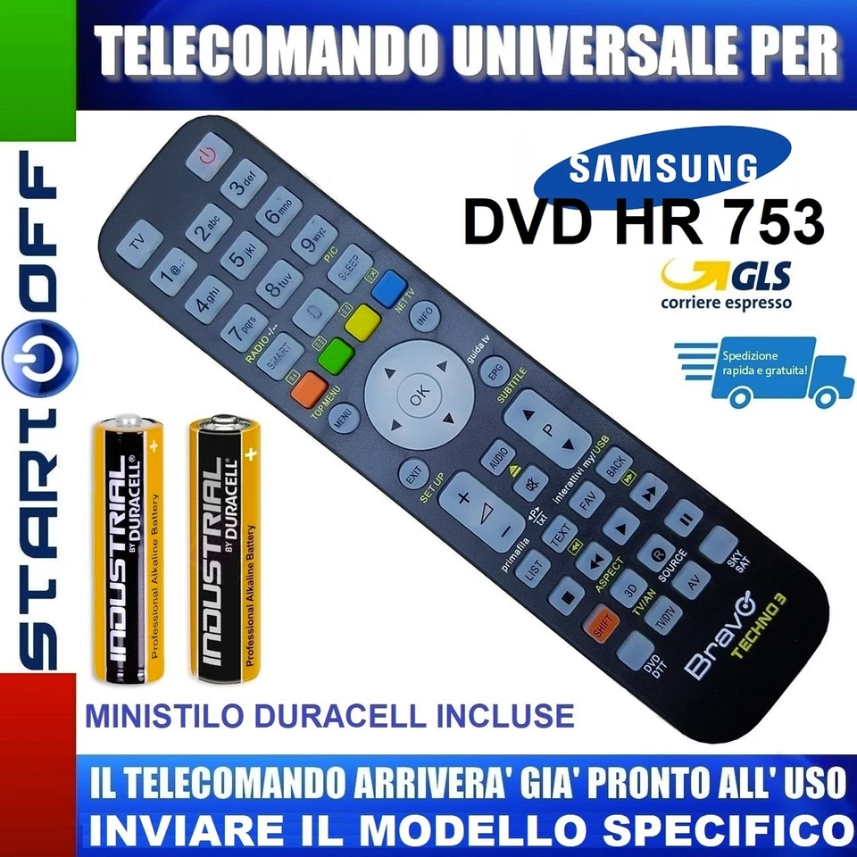 TELECOMANDO SAMSUNG UNIVERSALE PER LETTORI DVD SCEGLI IL MODELLO ARRIVA PRONTO - Immagine 4 di 4