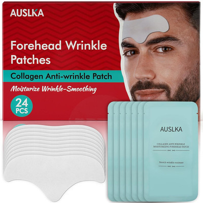 AUSLKA Men'S Forehead Wrinkle Patches 24Pcs,Anti-Wrinkle Facial Treatment,Smooth