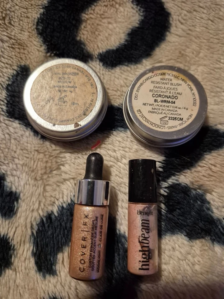 ✨ Lot of 4 Bronzers & Highlighters-Cargo, Benefit High Beam, Cover FX Moonlight - Image 2 of 2