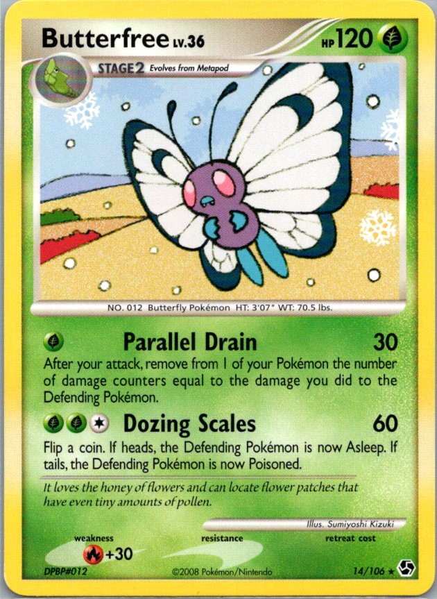 Butterfree 14/106 Rare Great Encounters 2008 NM