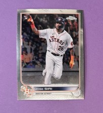 Topps Jose Siri Houston Astros Rookie 2022 Chrome Baseball Card #204