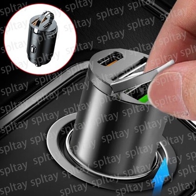 12V QC 3.0 PD USB Auto KFZ Steckdose USB-C Ladegerät Buchse Dose KFZ Einbau