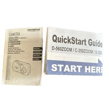 Olympus Aparat cyfrowy D580ZOOM Instrukcja obsługi Wielojęzyczny Vtg Rzadki