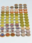 LOT OF 69: VTG SODA POP CORKED BACK CAPS: PEPSI/COKE/DADS/CRUSH/NESBITT’S/RC/7UP