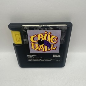 Crue Ball Sega Genesis Complete CIB w Manual Motley Heavy Metal Pinball