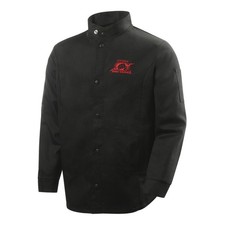Steiner 1160-L 30" 9oz. Black FR Cotton Welding Jacket Large
