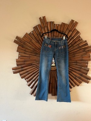 Lee Cooper Women's Kick Flare Jeans Cute Front Pockets Size 26'' x 34''