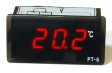 LED-Thermometer digital -30° +100C 12V 24V 230V Digitalthermometer Einbau Kfz 