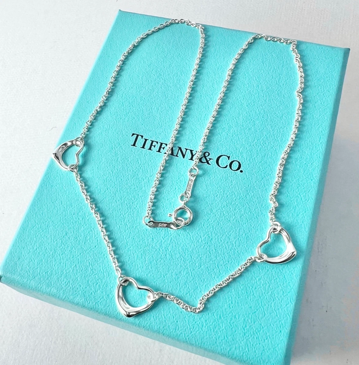 Tiffany Open Heart Necklace for sale | eBay