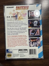 Snatcher Sega CD Game Hideo Kojima CIB Complete NM Disc See Pictures Tested