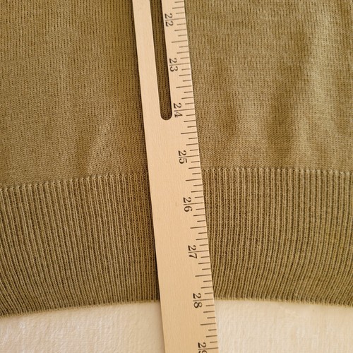 Captor Mens Sweater XL Olive Green Tight Knit Long Sleeve Indian Made With Logo - Picture 6 of 13