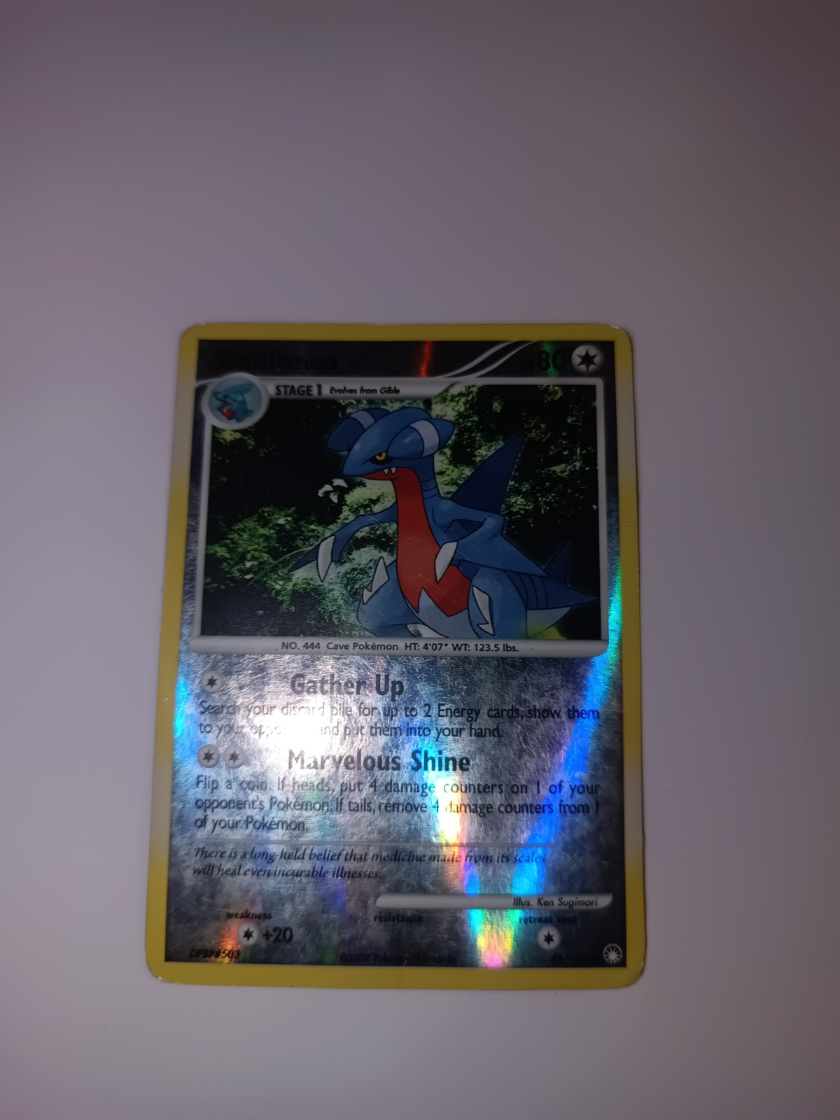 Gabite 48/123 Reverse Holo Pokemon TCG Card Mysterious Treasures NM 🔥🔥🔥