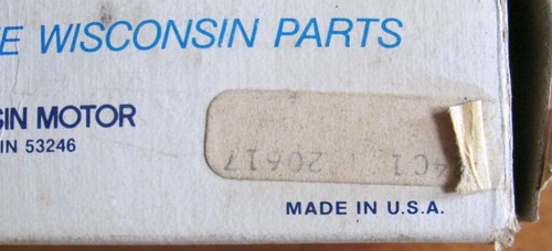 NOS Wisconsin LP 82 F S1 Fuel Pump - Picture 3 of 8