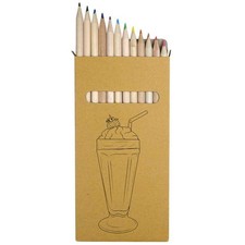 12 x 'Delectable Dessert Delight' Long Colour Pencils PE00078791