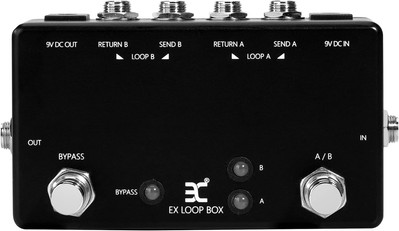 Loop Box Guitar Effects Pedal Switcher 2 Loop Selector Amp Tuner Bypass