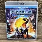 Pixels In 3D (Blu-ray 3D + 2D, Blu-ray) 2015 Clear Case Adam Sandler Comedy
