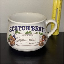 Vintage Scotch Broth Recipe Ceramic Soup Mug ...