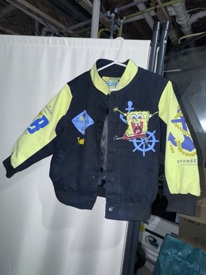 Vintage JH Designs SpongeBob SquarePants Embroidered NASCAR Jacket