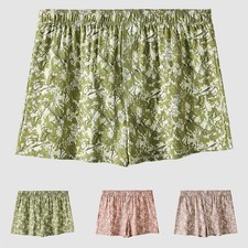 Men's Breathable Cotton Boxers 95 Cotton 5 Spandex Loose Fit Sleepwear Shorts