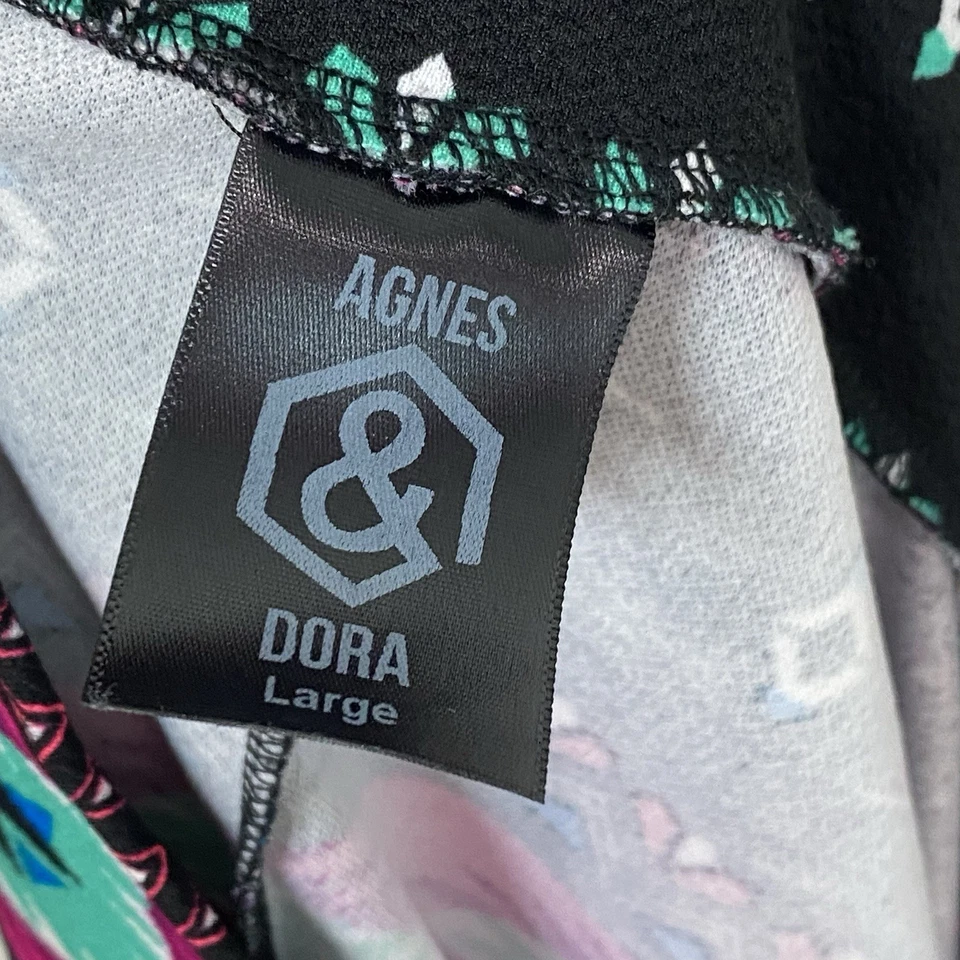 Agnes & Dora A-Line Skirt Multicolor Navajo Print Pink Green Women's Sz Lg GUC - Image 3 of 4