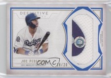 2019 Topps Definitive Collection Jumbo Relic Blue 16/20 Joc Pederson 6ns