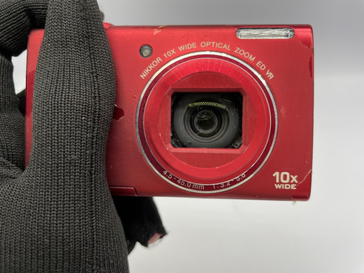 READ Nikon COOLPIX S6200 16.0MP Digital Compact Camera red 2886 | eBay
