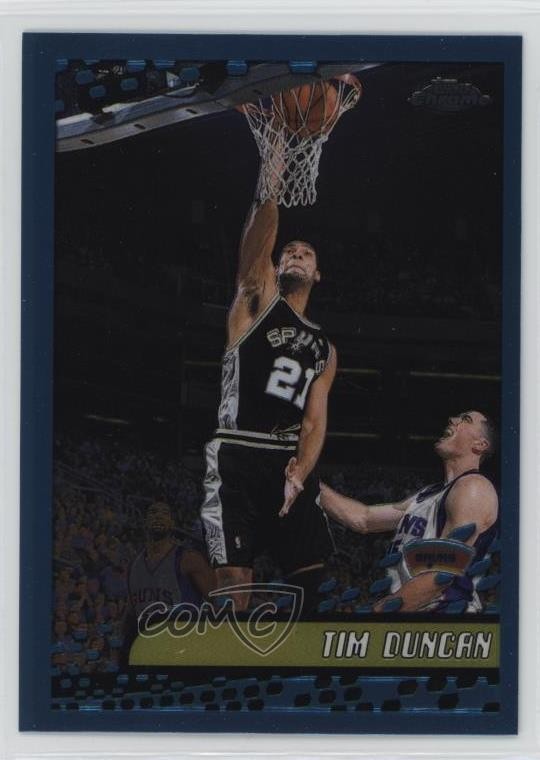 2001-02 Topps Chrome Tim Duncan #30 HOF 00jz