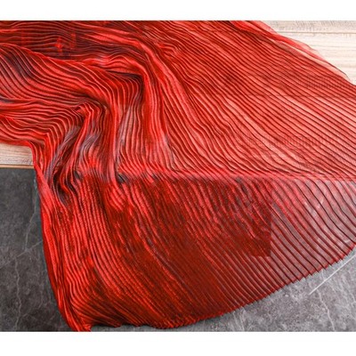 Pleated Gradient Fabric,for Wedding Dresses, Evening Gowns, Garment Accessories