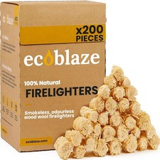 Ecoblaze Natural Firelighters ​​- Fire Lighters for Wood & Log Burners - Wood Wo 13.40 per lighter