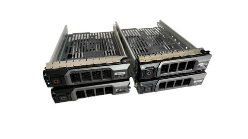 Lot of 4 Dell PowerEdge 3.5" SAS Hard Drive Caddies 0KG1CH 0X968D 0F238F