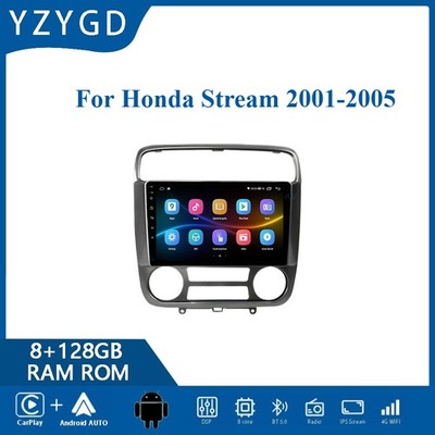 For Honda Stream 2001-2005 Car Carplay Stereo Radio GPS Multimedia Video Navi BT
