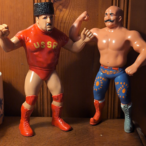 LJN WWF Wrestling Action Figures Lot 2 USSR Nikola...