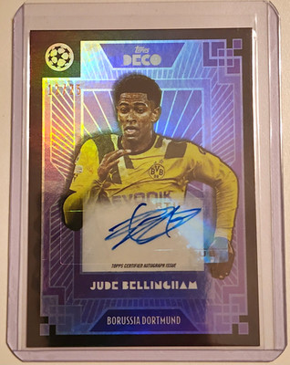 Topps Deco 2022-23 Jude Bellingham Borussia Dortmund Auto Purple /25