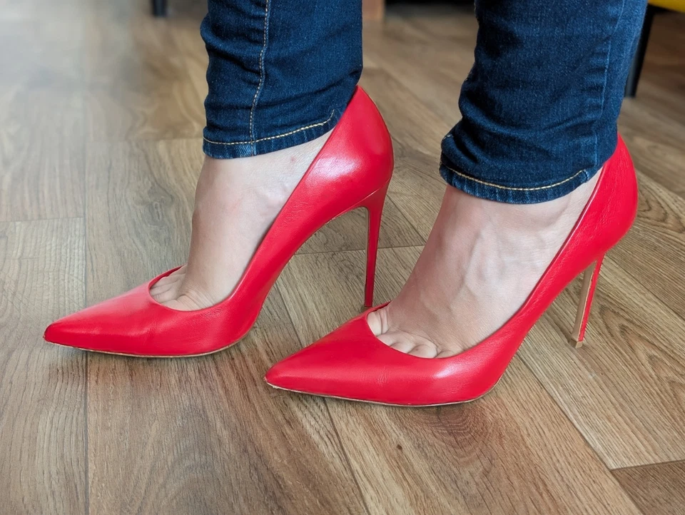 Aldo Castagna High Heel Stiletto Leder Pumps Spitz Vero Cuoio Luxus 40 - Bild 3 von 4