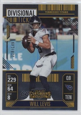 2024 Panini Contenders Divisional Ticket 28/149 Will Levis #95 1ny1
