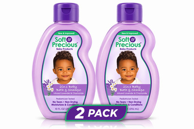 Soft & Precious 2-in-1 Baby Bath & Shampoo 300ml   2 pack Gentle Tear-Free Care