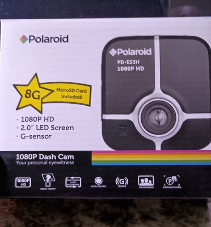 Polaroid 1080P HD DASH CAM PD-E53H Dashboard Camera