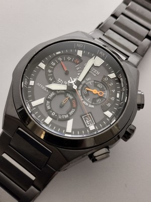 Citizen E610 Uhr All Black Titanium DLC Chronograph Solar Timepiece