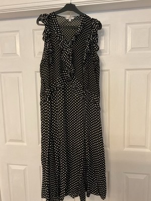 Ladies Polka Dot Dress Marks And Spencers Size 24