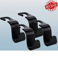 Amooca Car Seat Headrest Hook 4 Pack Hanger Storage Organizer Universal for new