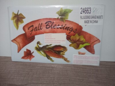 New Fall Blessings Garage Door Magnets 5 P Set Thanksgiving Outdoor Decoration