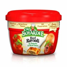 Chef Boyardee Beef in Tomato & Meat Sauce Ravioli, 7.5 oz [12-Bowls]