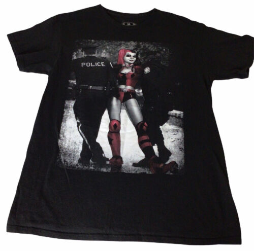 Camiseta negra para hombre DC Comics Harley Quinn talla M manga corta camiseta de Batman - Imagen 2 de 4