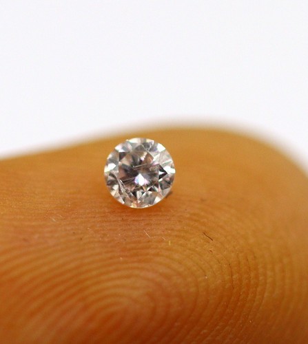 2.2 mm Loose Round Cut 100% Natural Diamond Light Pink Color Certified 0.065 Ct - Picture 18 of 19