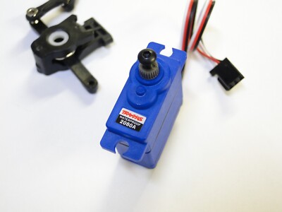GPM Aluminum Steering Servo Holder For Traxxas E-Revo Brushless & E-Revo VXL 2.0 - Silver (1 Pair Set)