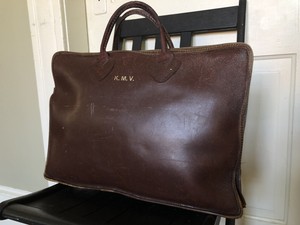 ll bean leather tote vintage